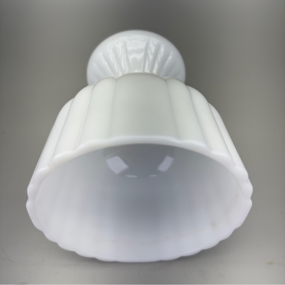 Vintage MilkGlass Compote Planter - Picture 5 of 12